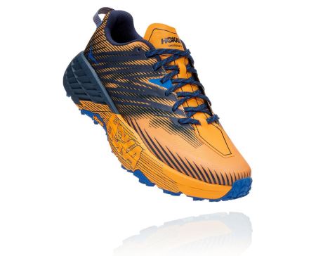 Hoka One One Speedgoat 4 - Adidasi Alergare Barbati Negrii | RO-7H0F57Q